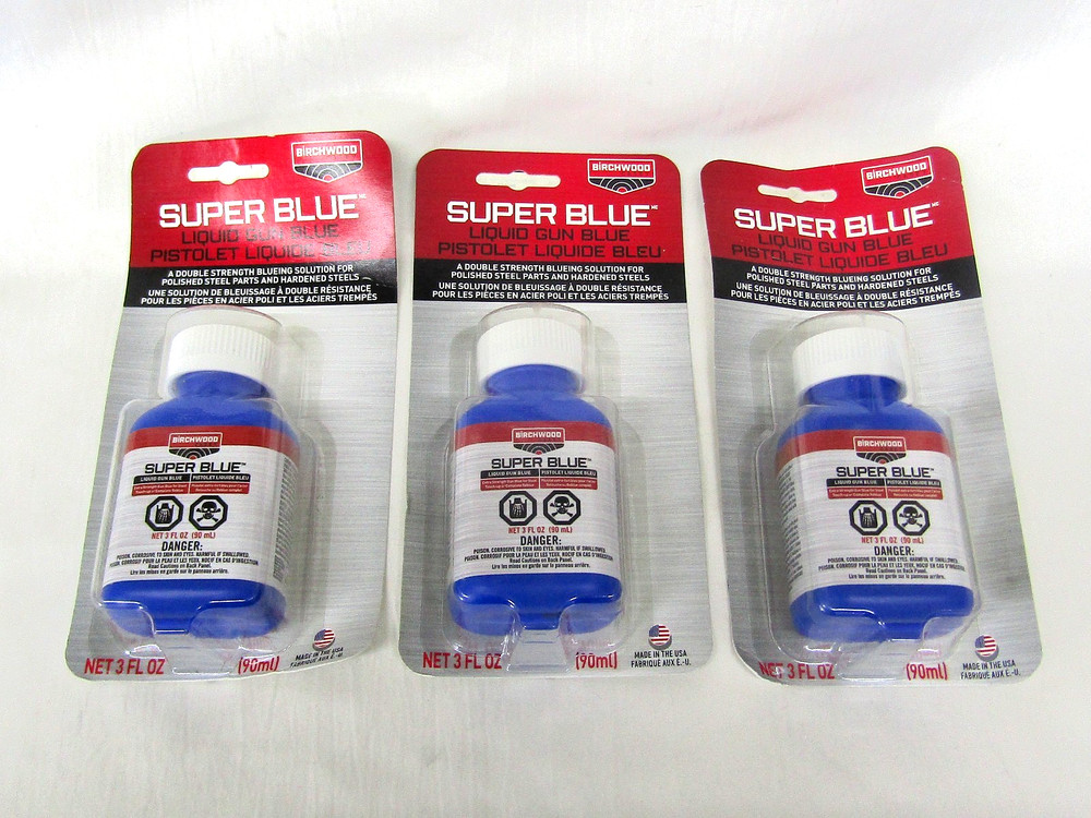 Birchwood Casey Super Blue Liquid Gun Blue Solution BC-13428, 3-Pack