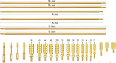 Universal Gun Cleaning Kit All Caliber Pistol Rifle Handgun Shotgun Brass Rods