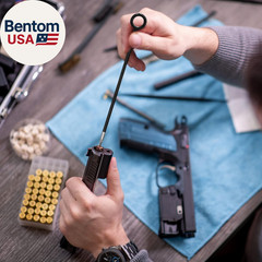 2 Set 9Mm Handgun Cleaning Kit Bronze Nylon Bore Brush with Nylon Cleaning Rod