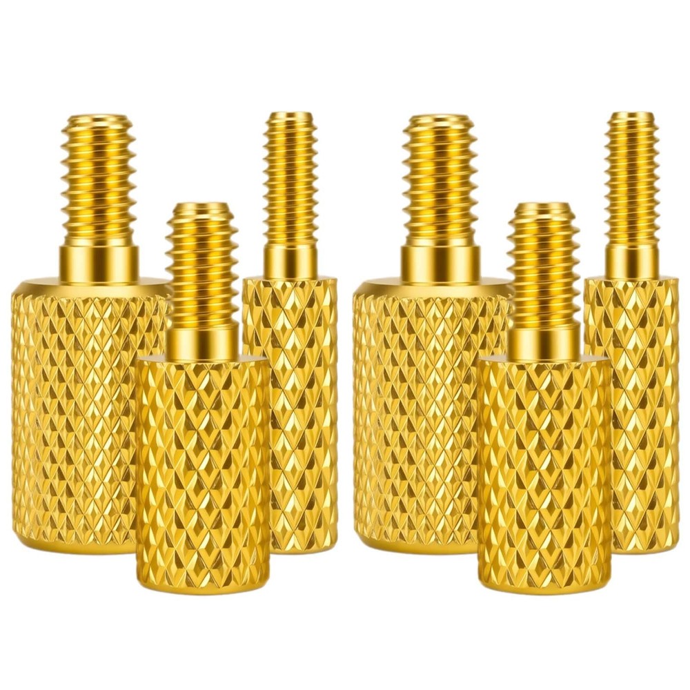 Gun Cleaning Rod Fitting Adapter Set, 5-40 8-32 10-32 3 Types, 2 of Each