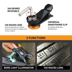 Stinger Clip-On Bore Light Illuminator & Macro inspection Chamber Flag Rifle