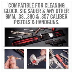 Real Avid 9mm Cleaning Kit for 9mm .357 & .38 Caliber Gun Cleaning | Complete…