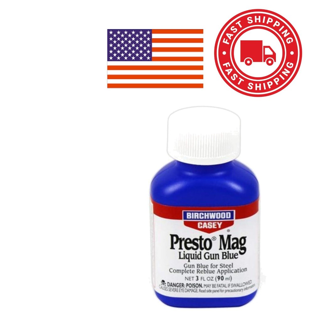 Gun Blue Cleaning Kit 3 Ounce Liquid Fast Acting for Steel Maintenance