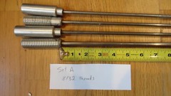 4 Loading / Range / Bench Rifle Steel Cleaning Rods Set A, Muzzleloader