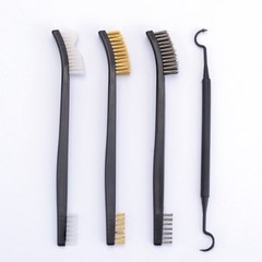 Custom Gun Cleaning Brush and Pick Kit in Zippered Organizer Carry Case 8 Pieces