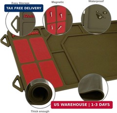Raiseek Rifle Shotgun Cleaning Mat, Premium Large Magnetic Pad With Organizer Pa