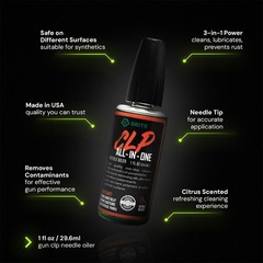 GRITR All-in-One Citrus Blend Gun CLP Needle Oiler 1 fl oz