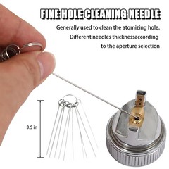 Spray Gun Cleaning Kit, MultiPurpose Spray Gun Cleaner Brush, Air Paint Airbr…