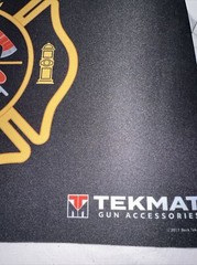 TekMat Cleaning Mat Accessories Workmat Cleaning Station Fire Dept Logo