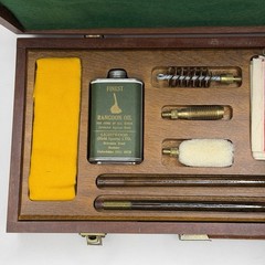 Vintage Lightwood Field Sports Shotgun Cleaning Materials Kit England