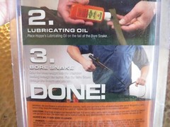 Hoppe’s “1-2-3 Done!” Shotgun Cleaning Kit for 20 Gauge with Bore Snake