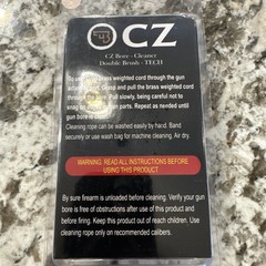 OCZ CZ Bore Cleaner Double Brush Tech 9mm .38 .357 Cal Rope Snake Barrel Cleaner