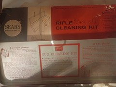 Sears Gun Cleaning Kit w/ Case, Gun Oil, Cleaning Rods & Cleaning Patches