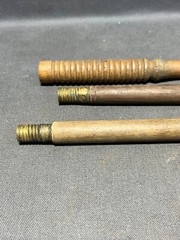 Vintage original 3 piece wood & brass shotgun cleaning rod
