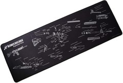 Ultimate Riffle Builder Mat 12″ x 36″ Black Gun Pistol Shotgun