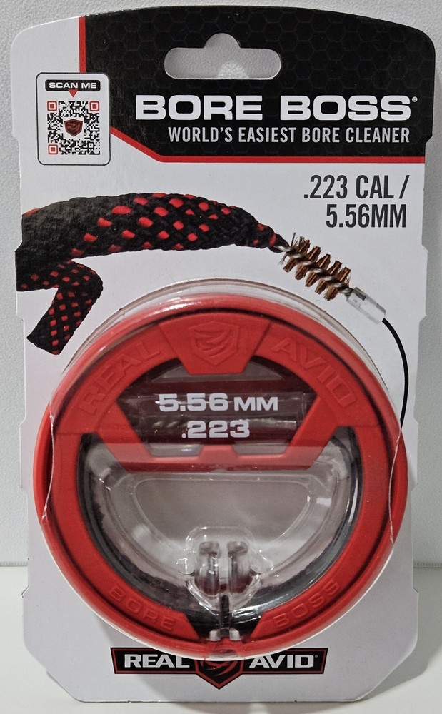 223 Caliber Rifle Cleaning Snake Kit from Real Avid Inline Brush & Mop Bore Boss