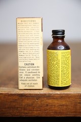 Vintage Outers Gunslick Gun Cleaning Solvent glass bottle duck hunting box NOS