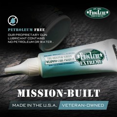 FrogLube Extreme Bio Based Gun Lube Mint Scent Non Toxic Heavy Duty Protection