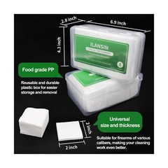 3000PCS Gun Cleaning Patches,2″x2″ Lint Free Gun Cleaning Cloth,Professional …