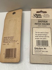 Kleen bore gun cleaning supplies, 3 phosphor bronze bore brushes, 2 patch holder