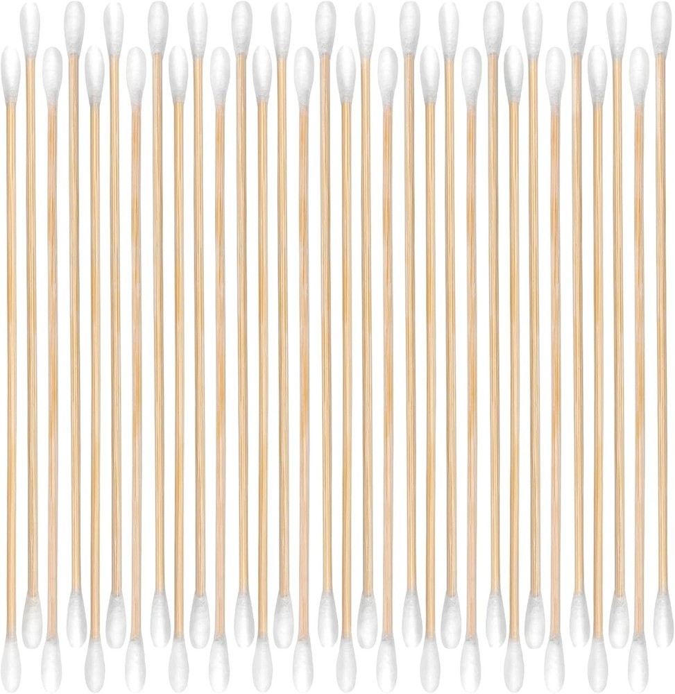 400/200 ct 6 Inch Double-Ended Gun Cleaning Swabs with Bamboo Sticks – Ideal for