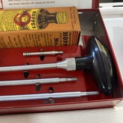 VINTAGE OUTERS GUNSLICK RIFLE GUN CLEANING KIT NO. 477 IN METAL BOX, With Box