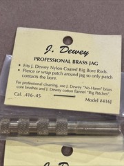 J. Dewey Professional Brass Jags LOT OF 6 ASSORTED CALIBER incl. 38/357/45/50