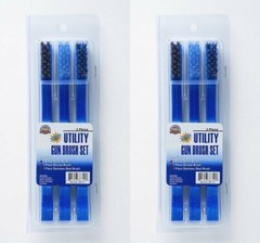 (2 PACK) Gunmaster 3 Piece Utility Gun Brush Set — 6 brushes total