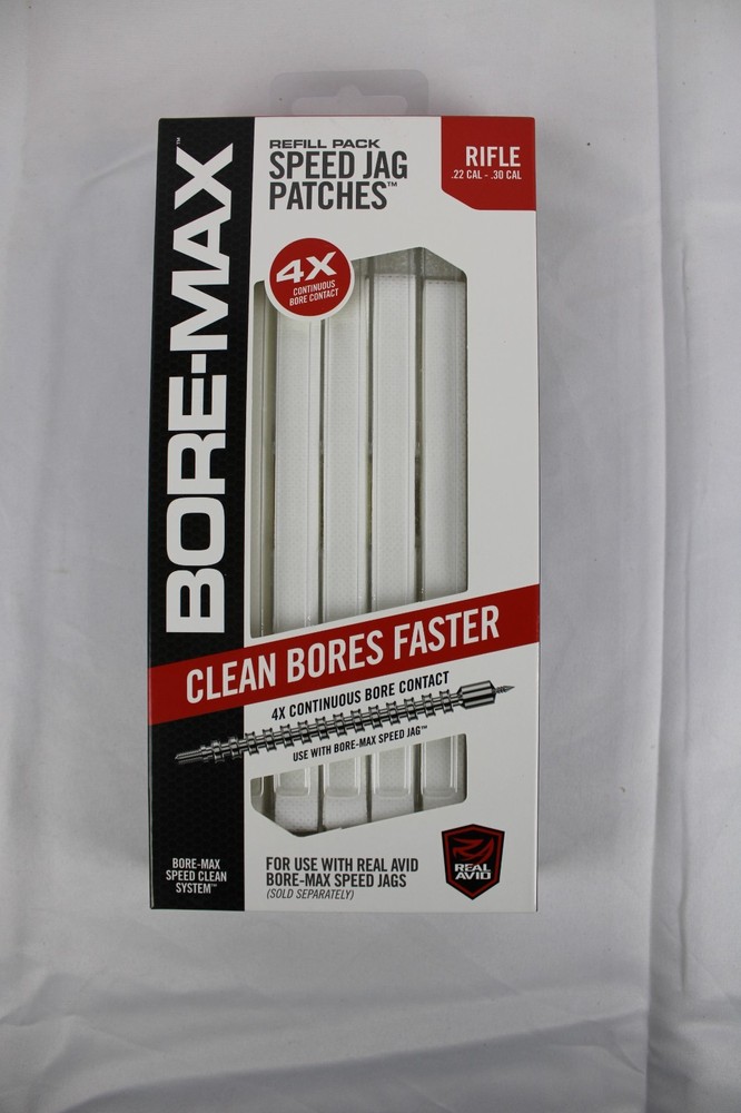 Real Avid Bore-Max Speed Jag Patches – Rifle .22-.30 Cal Refill Pack (New)