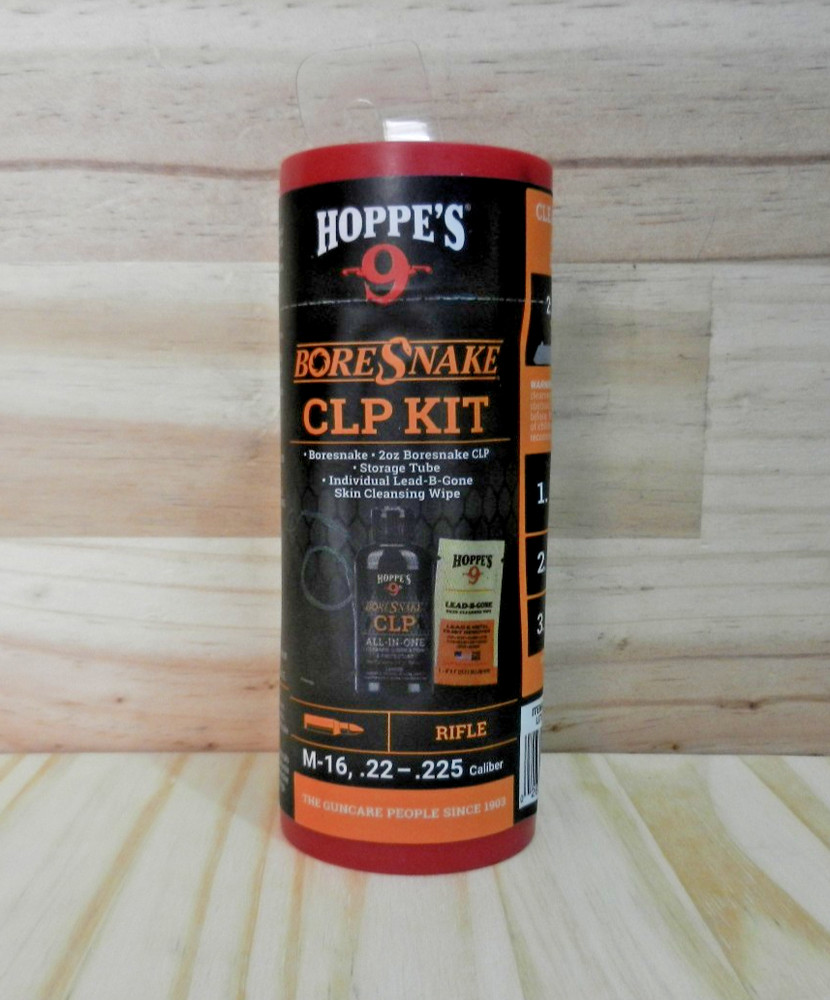 Hoppe’s #9; BoreSnake CLP Kit; Cleaning Kit; 22-225; 223; Rifle; 210556