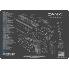 For CANIK® TP9SFX SCHEMATIC PROMAT Handgun Gun Cleaning Mat Cerus Gear
