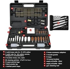 Gun Cleaning Kit Universal for Guns, Gun Brushes for Pistol, Pro Black Jag