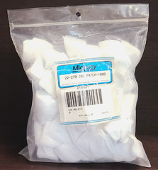 Lot of Assorted Cleaning Patches – .22 – .270 Caliber, 2″ Round Cleaning Patches