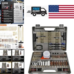 Handgun Cleaning Kit with Durable Brass Brushes and Lengthened Cleaning Rods