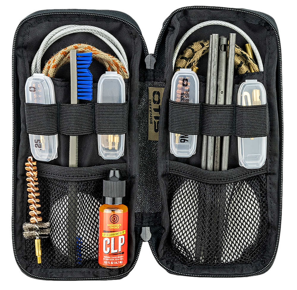 Otis FG9015569 Defender Cleaning Kit Multi-Caliber Handgun/Rifle/13 Pieces Black