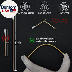 Gun Cleaning Supplies – Gun Cleaning Patches and Long Cotton Swabs Set, 6″ Cotto