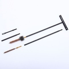 Gun Cleaning Kit Brush Rod Set Stainless Steel Bore Cleaner w/ Canvas Pouch