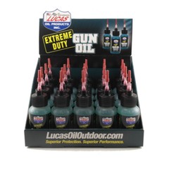 20 – LUCAS 1oz Bottles (1 CASE) Extreme Duty Gun Oil Needle Oiler Protects Metal