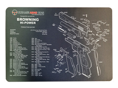 Ultimate Arms Gear Firearm Work/Cleaning Mat Compatible with Hi-Power Pistols