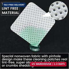 PINGMIC Gun Cleaning Supplies, 2″ Lint Free Patches, Highly Absorbent Square Clo