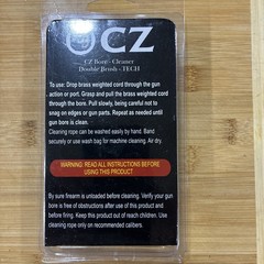 OCZ CZ Bore Cleaner Double Brush Tech 9mm .38 .357 Cal Rope Snake Barrel Cleaner