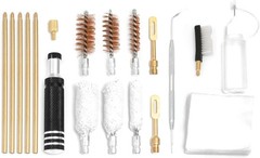 Shotgun Cleaning Kit for 12, 20, 410 Gauge Bronze Brushes Brass Adaptor