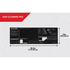 Allen Company Waterproof Firearm Cleaning Mat, 45.5″L x 16″W, Black, Neoprene, N