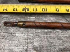 Vintage Wood And Brass Shotgun Cleaning Rod Oak