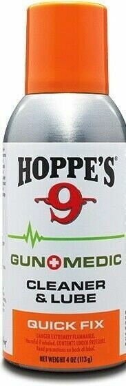 NEW! Hoppes No. 9 Gun Medic Cleaner & Lube 4oz Aerosol Quick Fix GM3