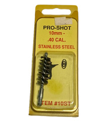 Stainless Steel Bore Brush Pro Shot 10ST – Fits 10mm – .40 Caliber Pistols
