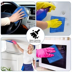 Macarrie 200 Microfiber Cleaning Cloths Microfiber Towels For Car Absorbent