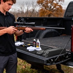Tactical Cleaning Mat with Tool Storage Pocket, Roll Up Shotgun Maintenance P…