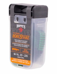 Hoppe’s 9 Boresnake Bore Cleaner, Fitting for rifles, Lid acts as pulling handle