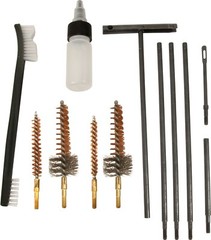 Barska 11 Piece Rifle Cleaning Tools Kit w/ Flexible Rod Brushes Pouch, AW11966